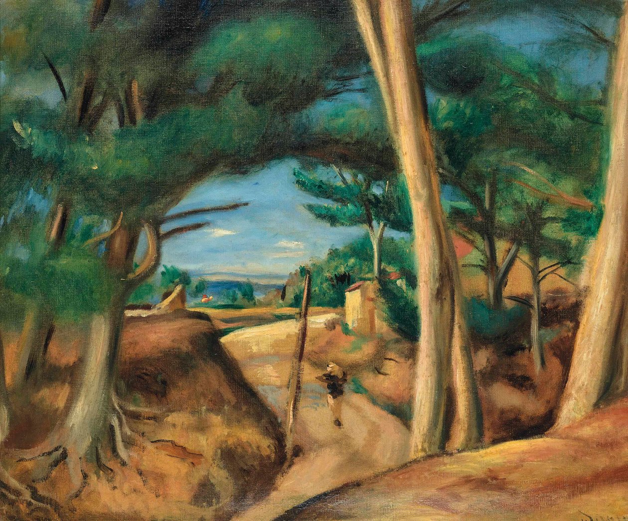 Strada vivace a Les Lecques da Andre Derain