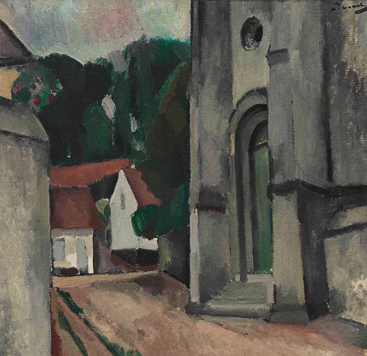 La chiesa di Crécy-en-Brie da Andre Derain