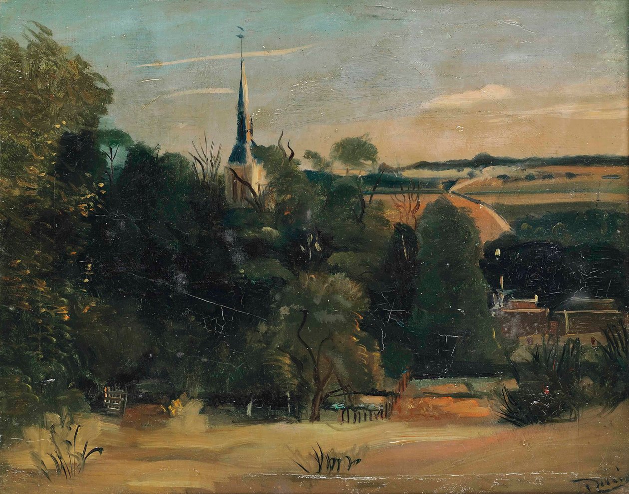 Vista su Donnemarie-en-Montois da Andre Derain