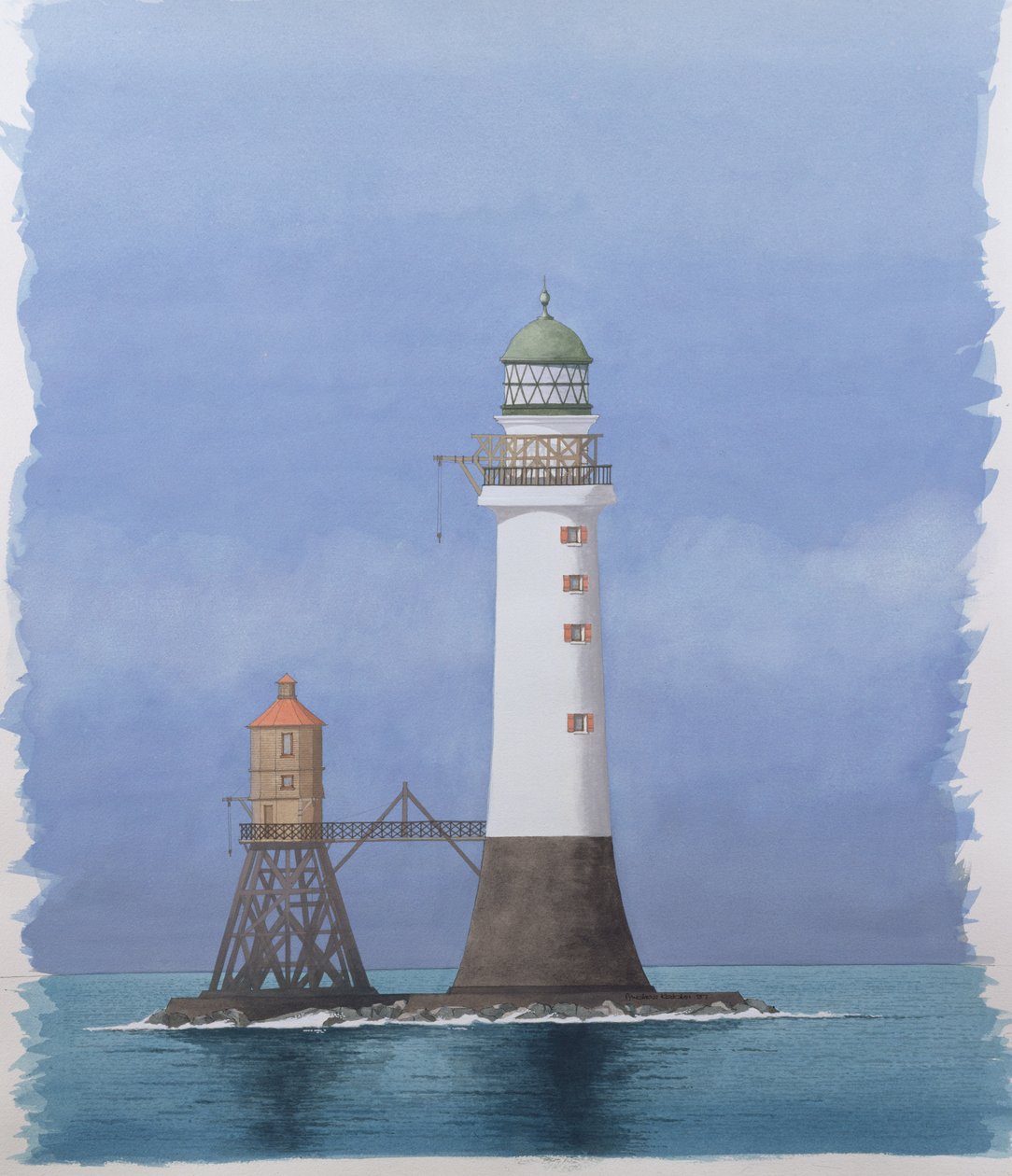 Bell Rock Light, Arbroath, Scozia da Andras Kaldor