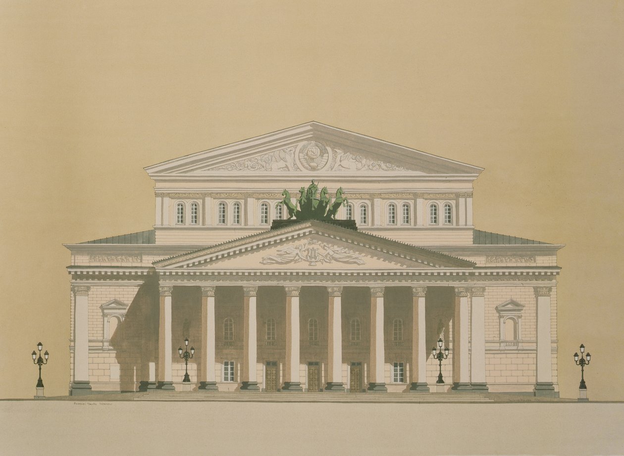 Teatro Bolshoi, Mosca, Russia da Andras Kaldor