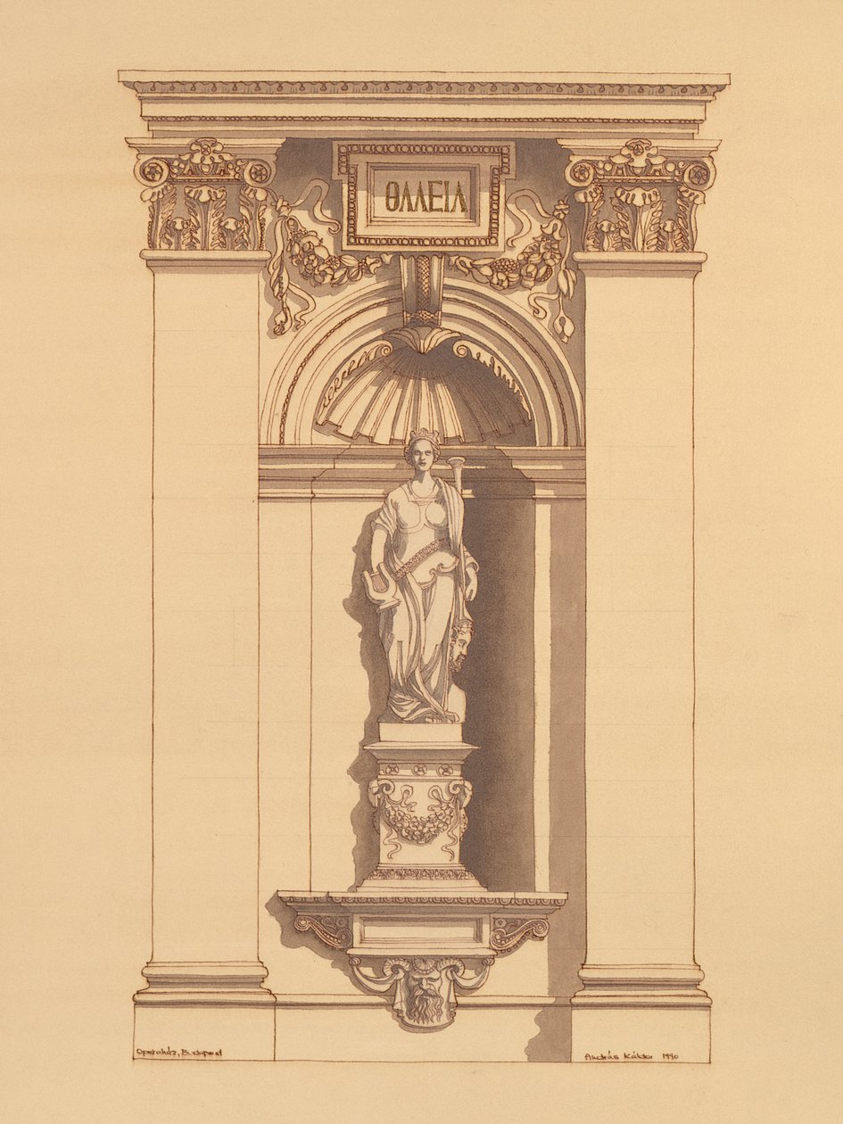 Opera di Budapest, Ungheria (dettaglio) da Andras Kaldor