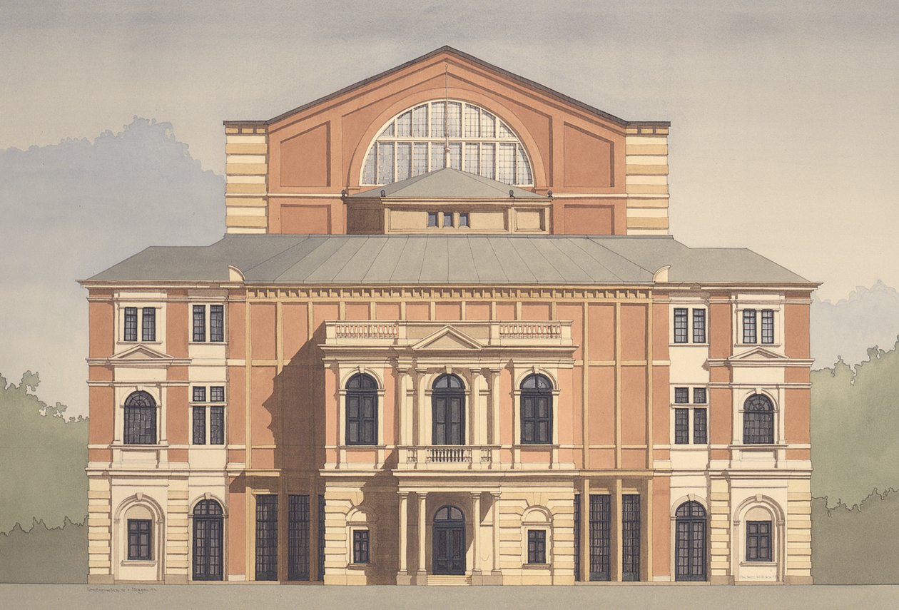 Festspielhaus, Bayreuth, Germania da Andras Kaldor
