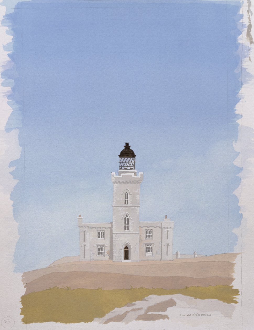 Faro di Isle of May, Fife, Scozia da Andras Kaldor