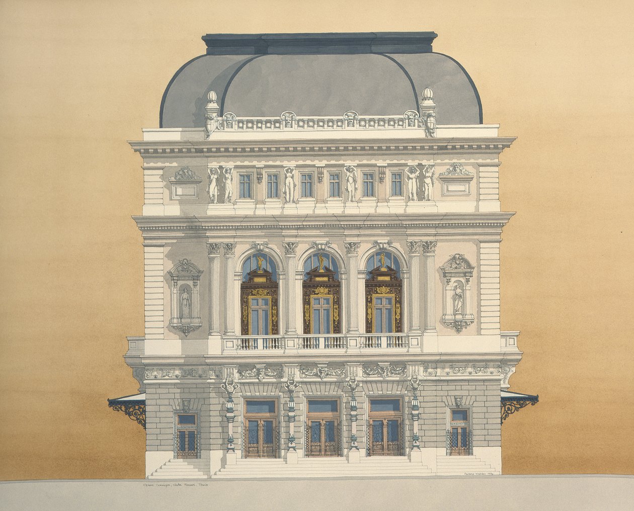 Opera Comique, Salle favart, Parigi, Francia da Andras Kaldor