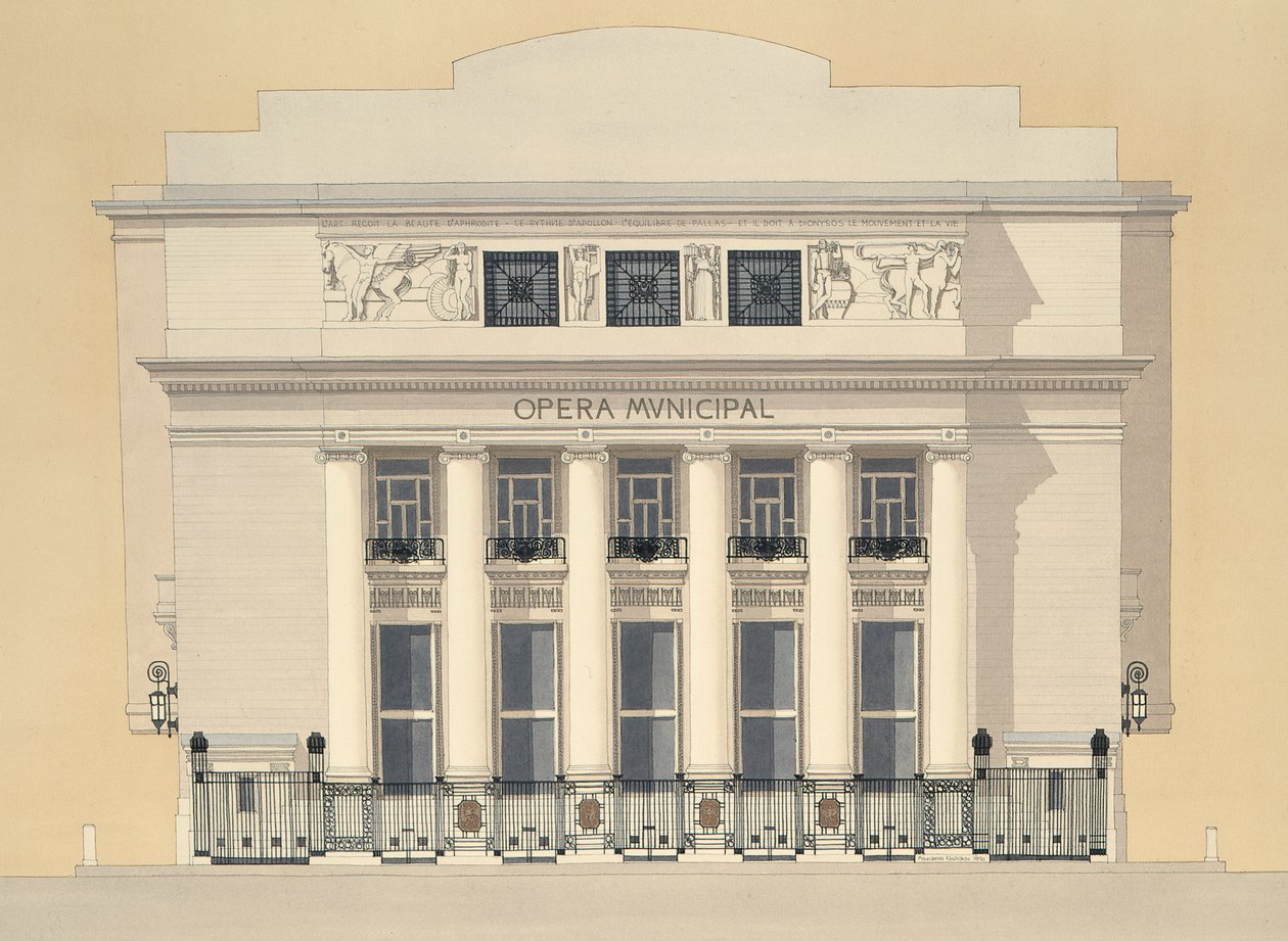 Opera Municipal, Marsiglia, Francia da Andras Kaldor
