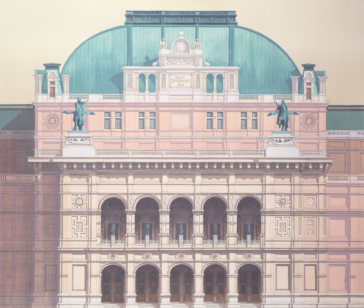 Opera di Stato, Vienna, Austria (particolare) da Andras Kaldor