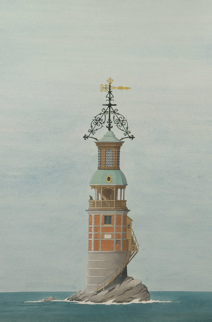 Il primo faro di Eddystone, Plymouth, Devon da Andras Kaldor