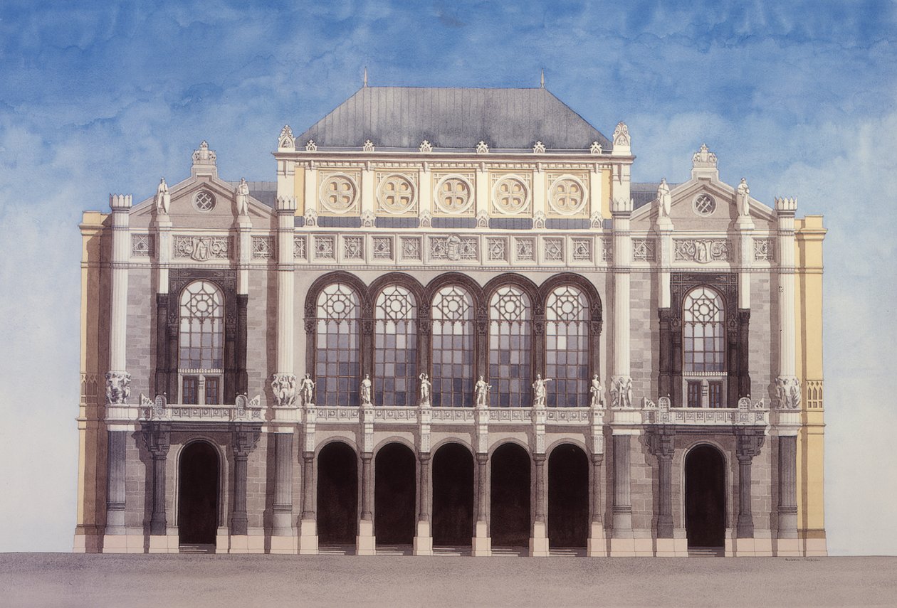 Sala concerti Vigado, Budapest, Ungheria da Andras Kaldor