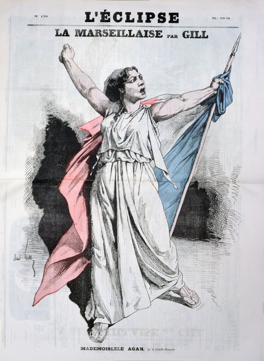 Mlle Agar canta la Marsigliese, dalla copertina di 