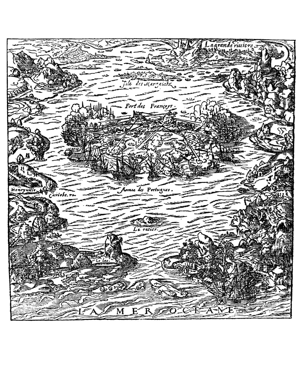 La cattura del Forte di Villegagnon da 