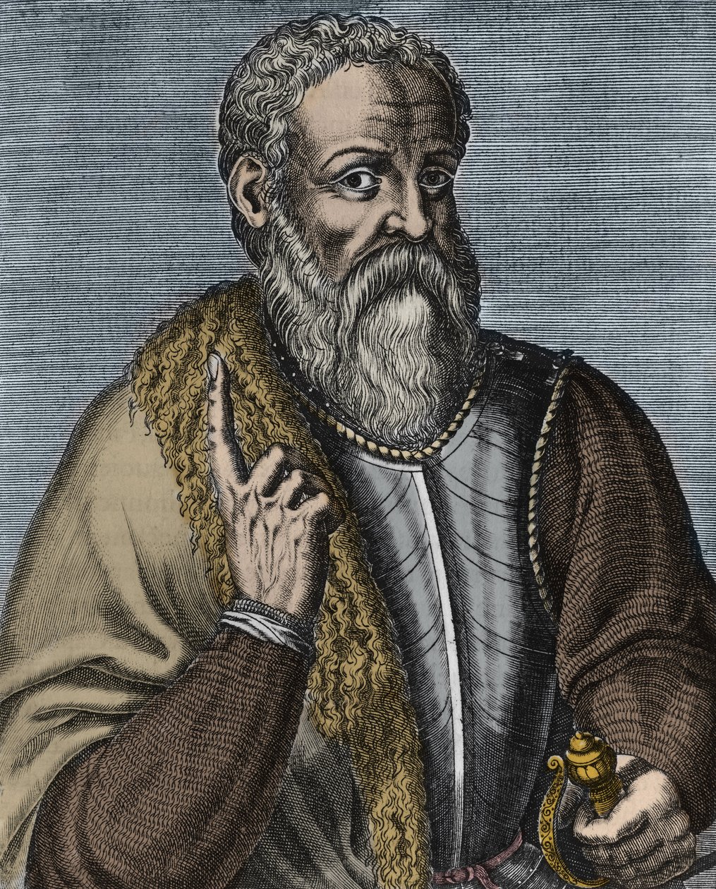 Hernando Cortez o Cortes (1485-1547) conquistador spagnolo da Andre (after) Thevet