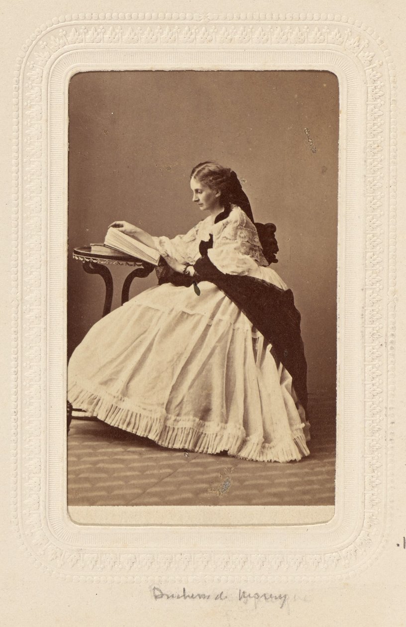 Duchessa di Morny [nata Troubetskoi, figlia illegittima di Nicola I]. da Andre Adolphe Eugene Disderi