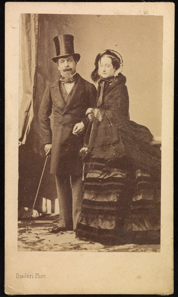 Napoleone III ed Eugenia da Andre Adolphe Eugene Disderi