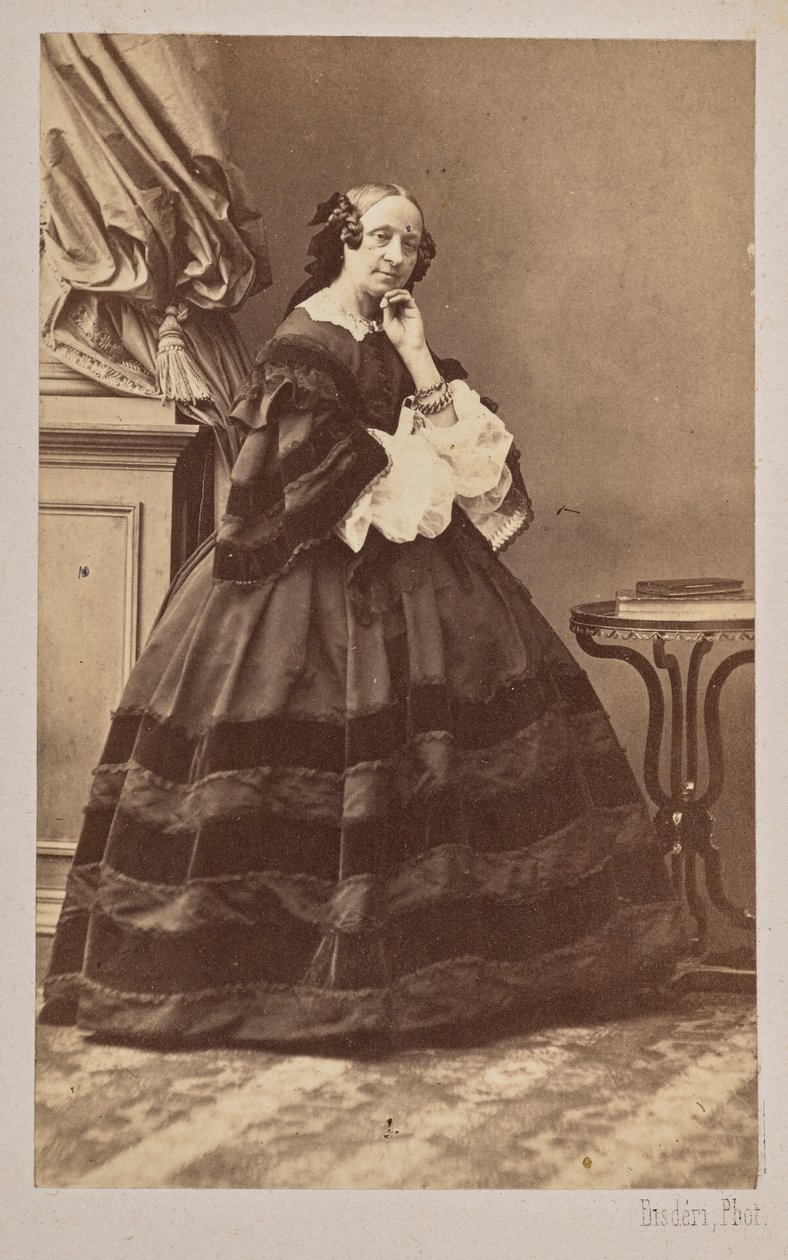 Ritratto della ballerina Marie Taglioni, 1804-1884, 1862 da Andre Adolphe Eugene Disderi