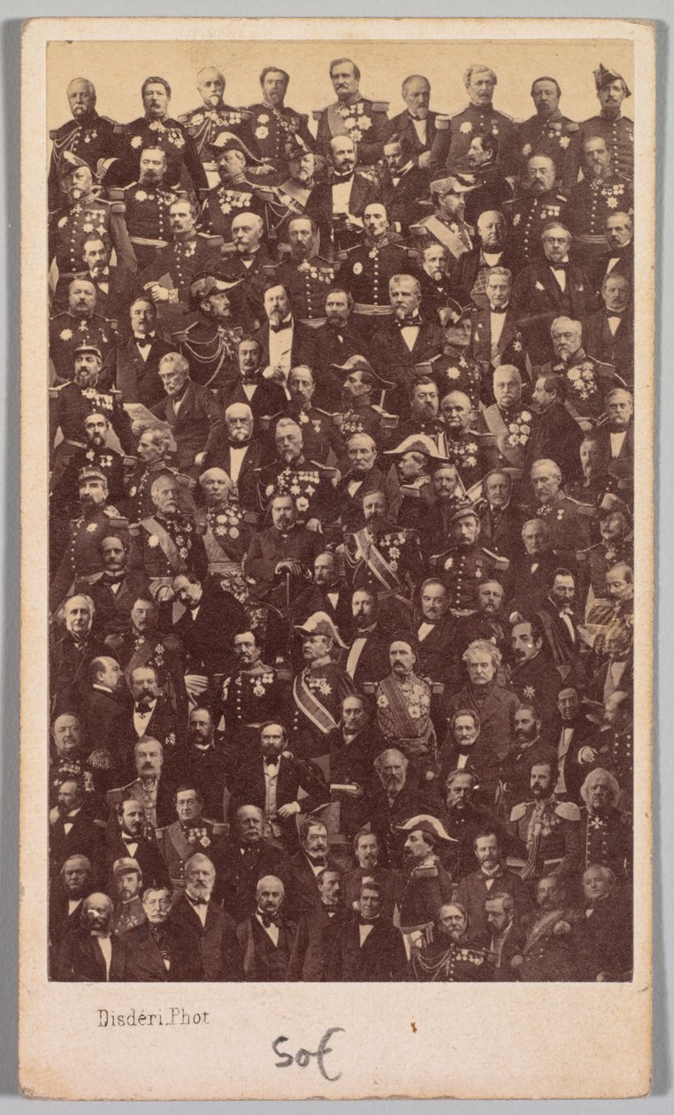 Senza titolo (Eroi militari francesi e leader politici) da Andre Adolphe Eugene Disderi