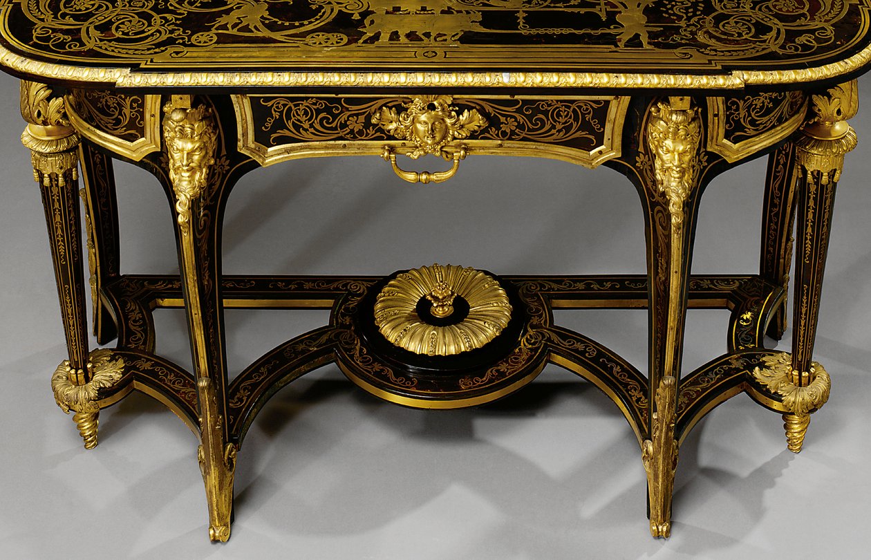 Una delle coppie di tavoli da pier Louis XIV da Andre Charles (attr. to) Boulle