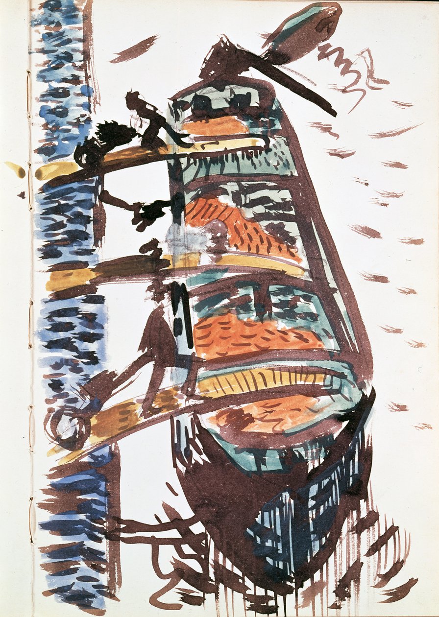 Album, pagina 105 (acquerello su carta) da Andre Derain