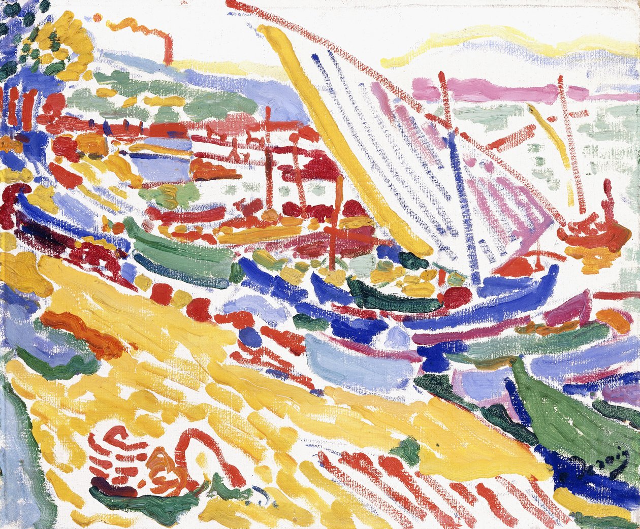 Barche al porto di Collioure da Andre Derain