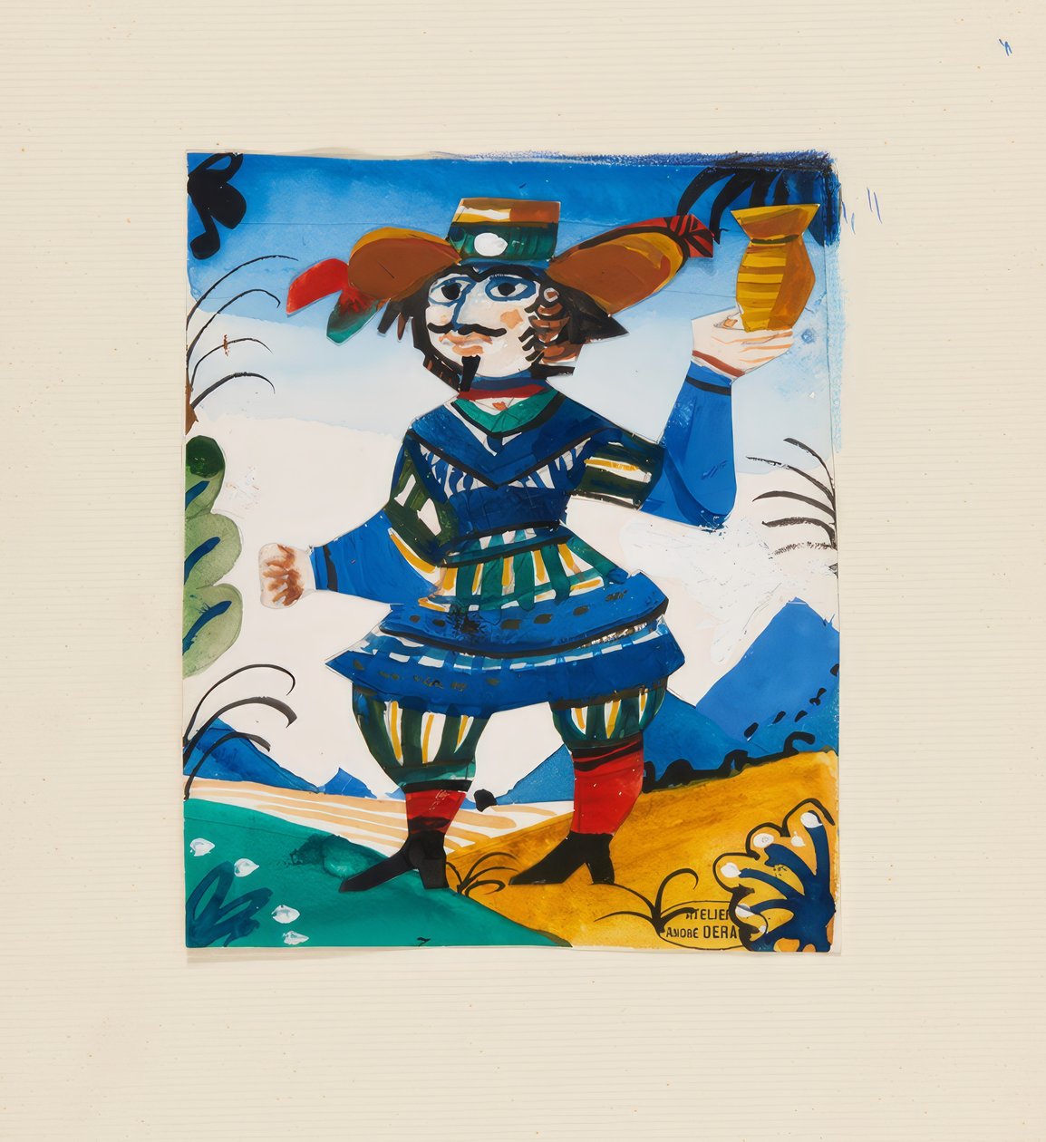 Personaggio con brocca da Andre Derain