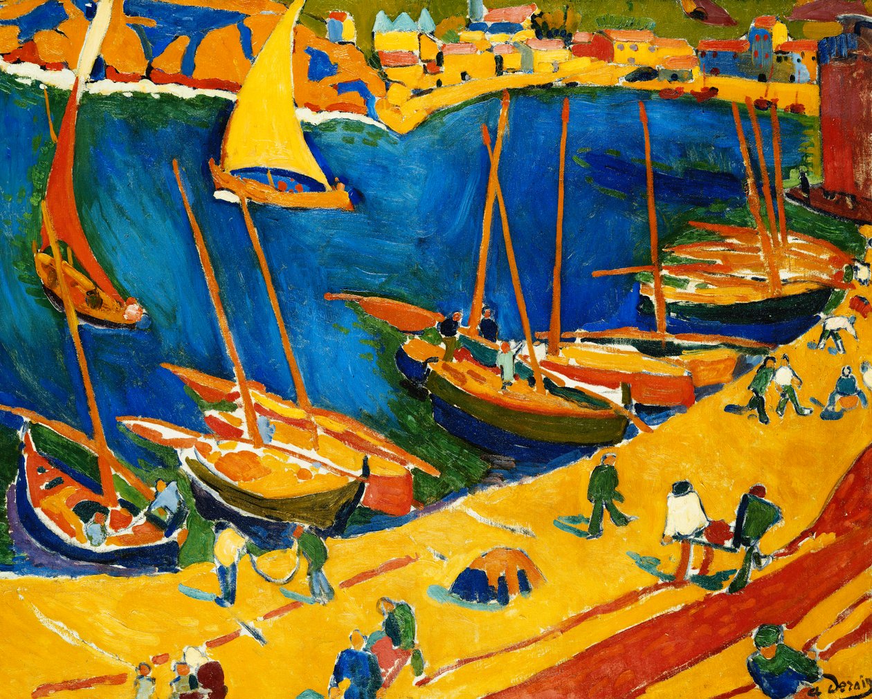 Collioure: Il porto dei pescatori; Collioure: Le Port de Peche da Andre Derain