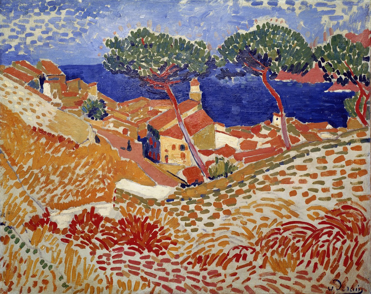 Collioure, il villaggio e il mare da Andre Derain