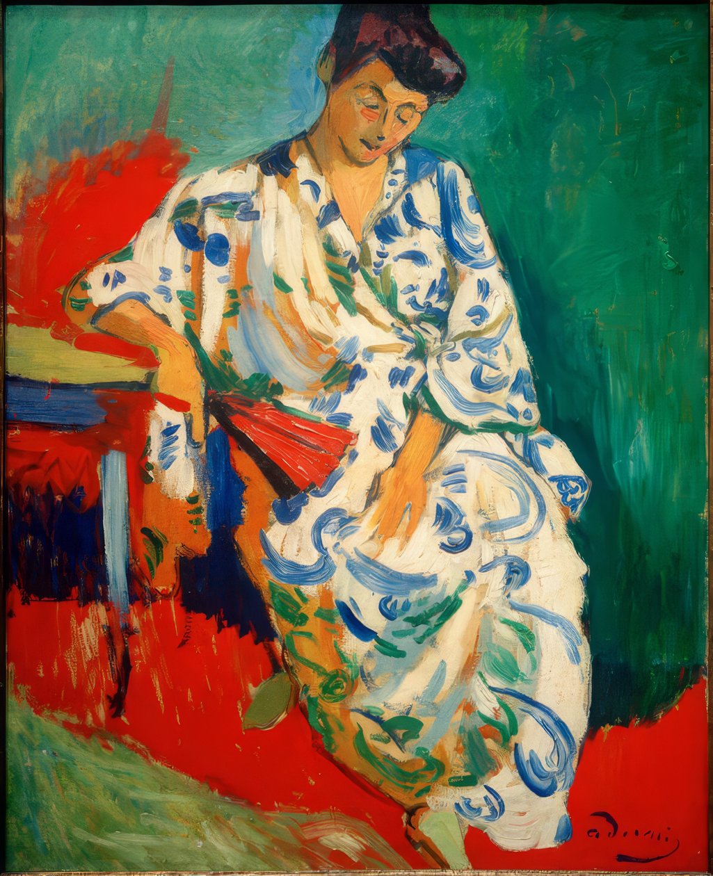 Donna con scialle, Madame Matisse con kimono da Andre Derain