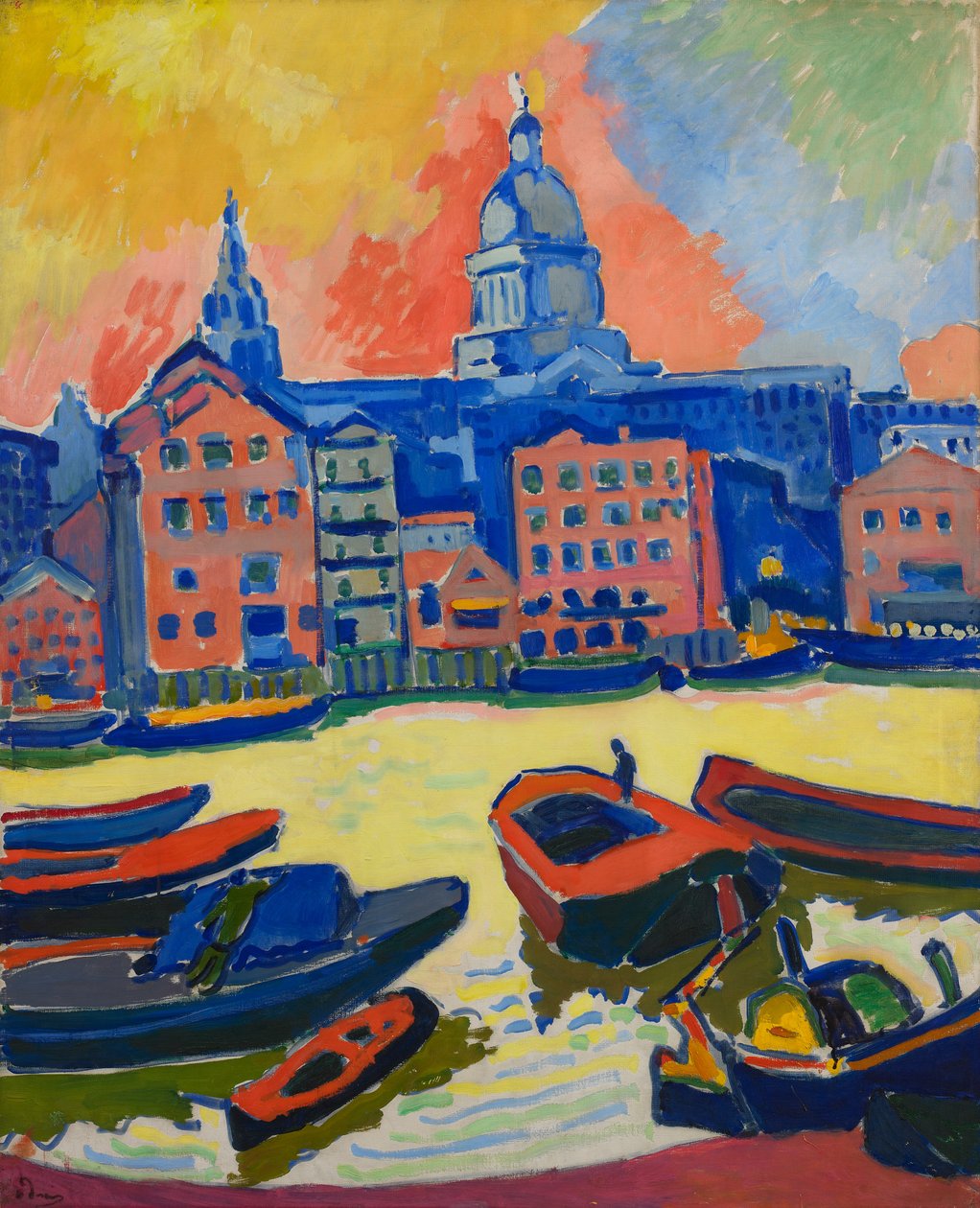 Londra: la Cattedrale di St. Paul vista dal Tamigi da Andre Derain