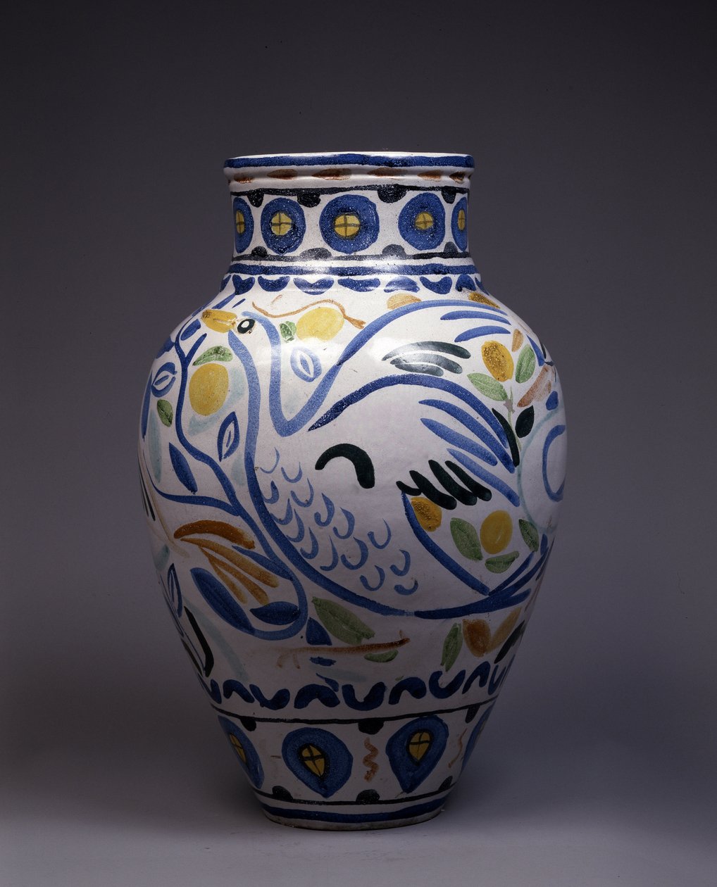 Vaso in maiolica dipinto e decorato da un uccello (ceramica) da Andre Derain
