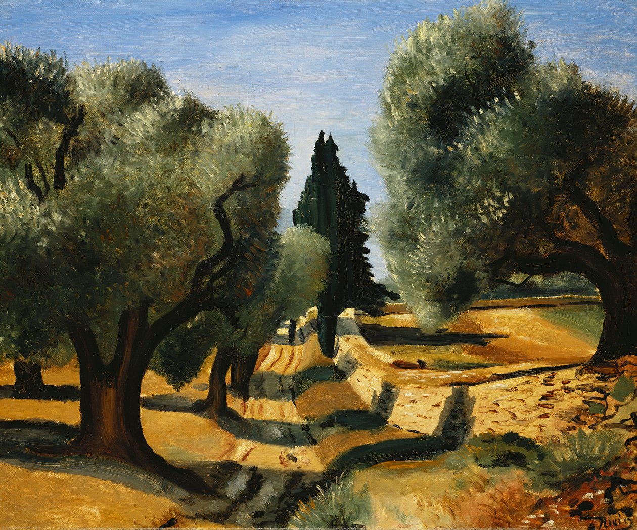 Gli ulivi in Provenza; Oliviers en Provence da Andre Derain