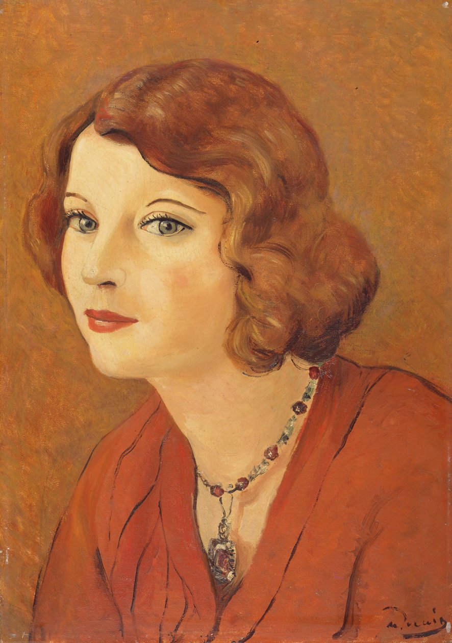 Ritratto di Madame van Leer, 1929 circa (olio su tavola) da Andre Derain