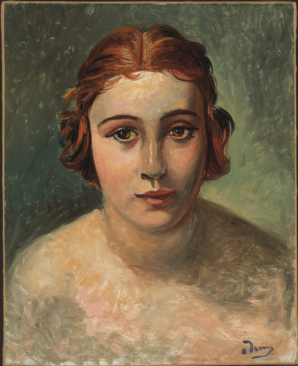 Ritratto di giovane donna (olio su tela) da Andre Derain