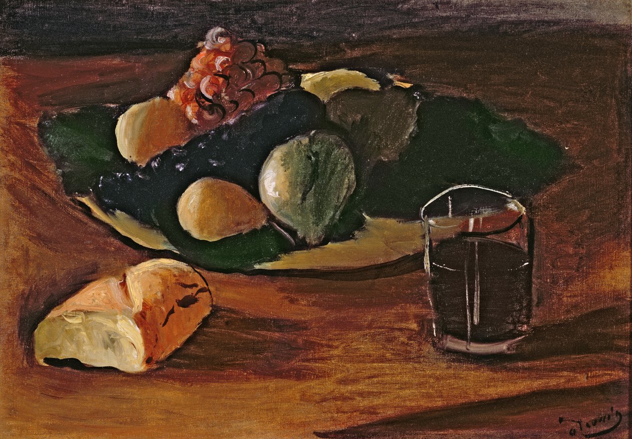 Natura morta con bicchiere di vino, 1932 circa (olio su tela) da Andre Derain