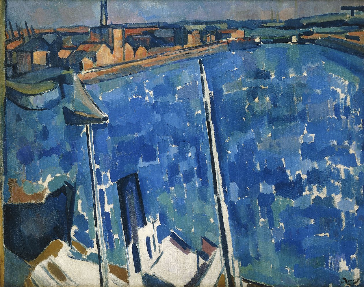 Il porto; Le Havre, 1906-7 circa (olio su tela) da Andre Derain