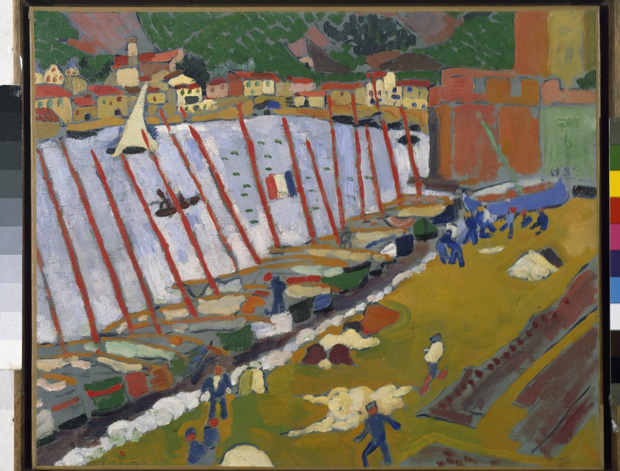 Il porto di Collioure (olio su tela da Andre Derain