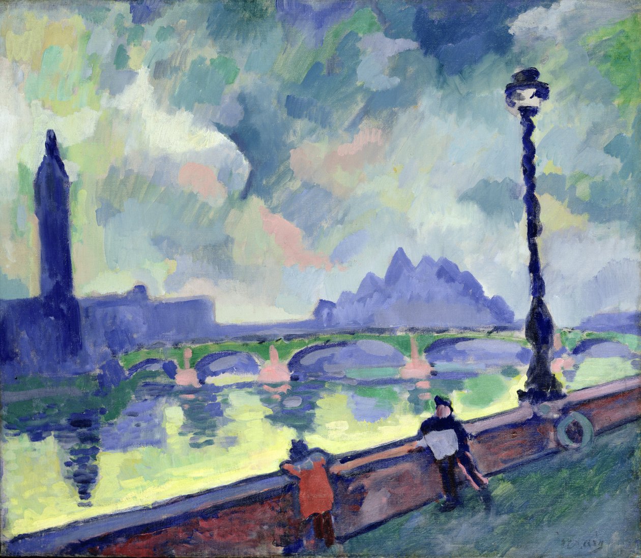 Veduta del Tamigi a Westminster Bridge, 1905-06 ca. da Andre Derain