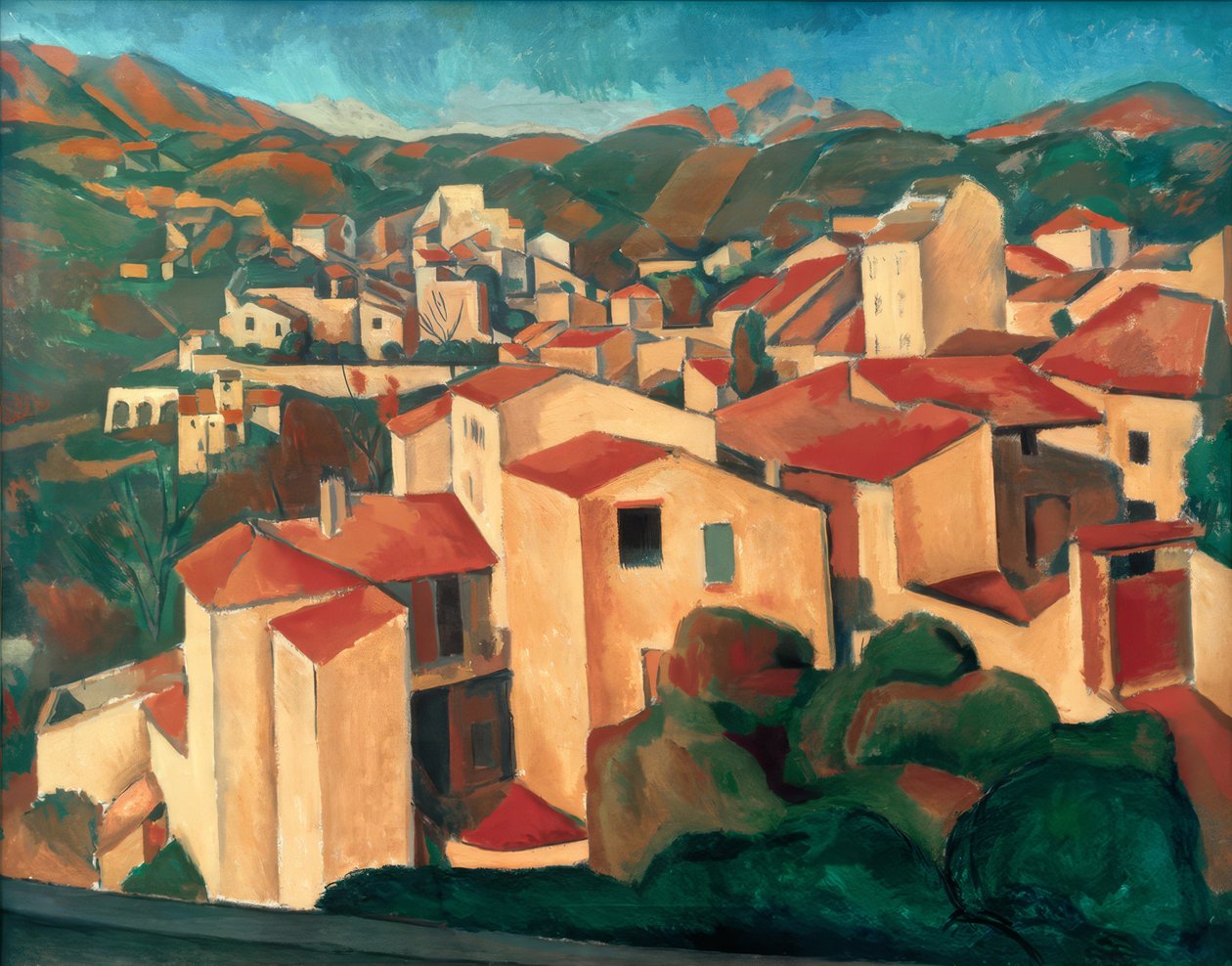 Vue de Cagnes (Vista di Cagnes) da Andre Derain