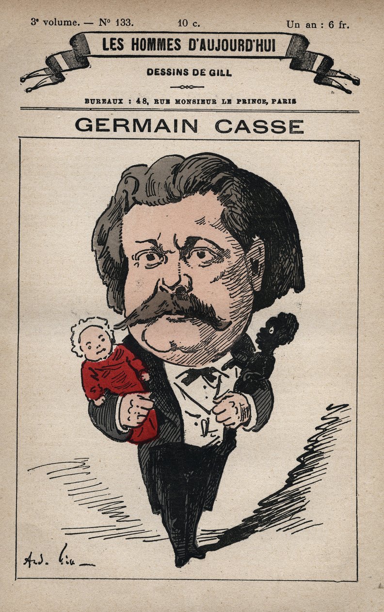 Caricatura di Germain Casse (1837-1900) politico francese, da 