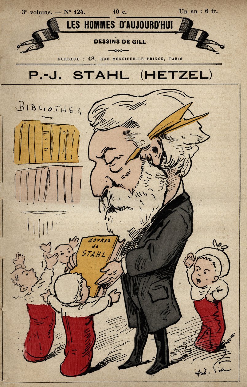 Caricatura di Pierre Jules Hetzel da 