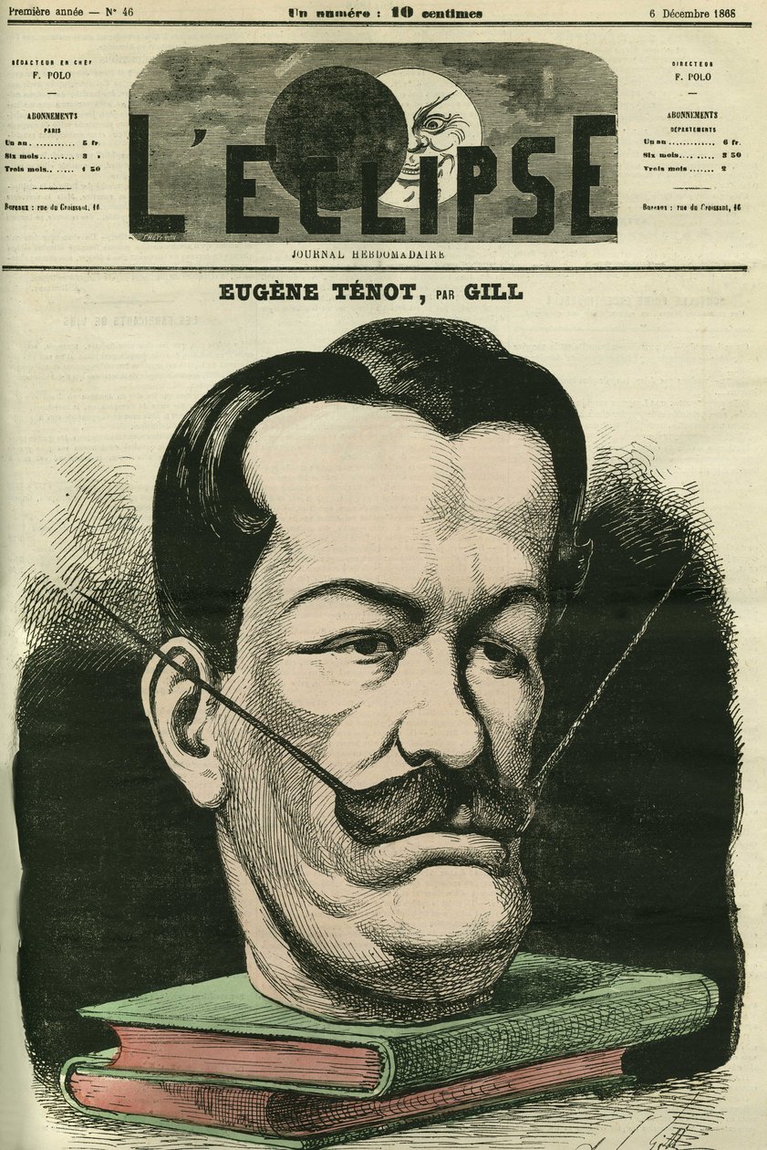 Eugene Tenot, politico e scrittore francese. Copertina in "L