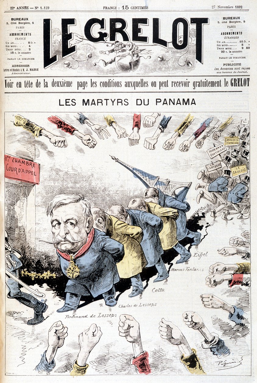 Ferdinand de Lesseps - di Gill, in "The Men of Today", fine XIX secolo da Andre Gill