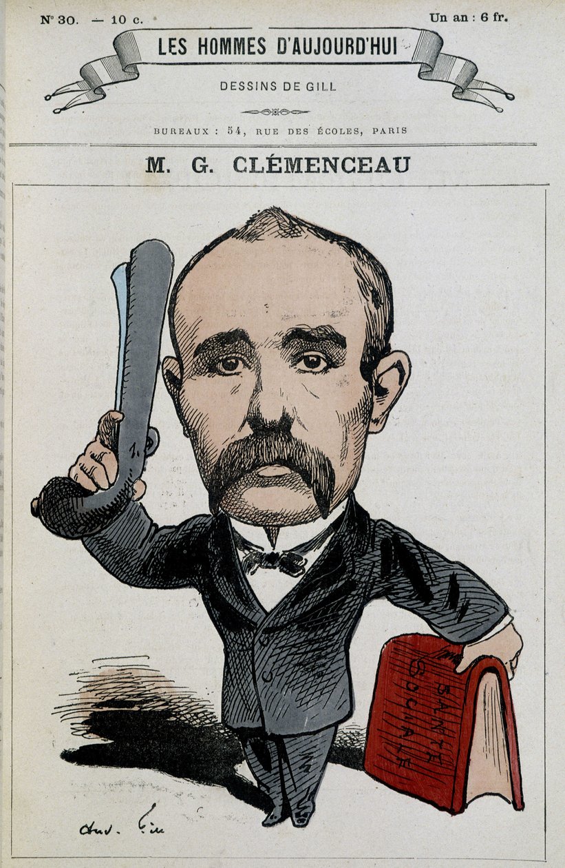 Georges Clémenceau - di Gill, in "Les hommes d