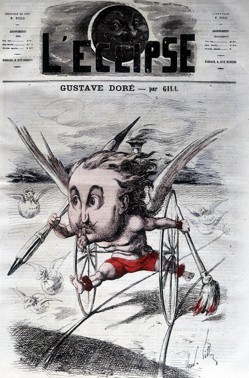 Gustave Doré. Disegnatore e pittore francese. Cartone animato di DeGill. L