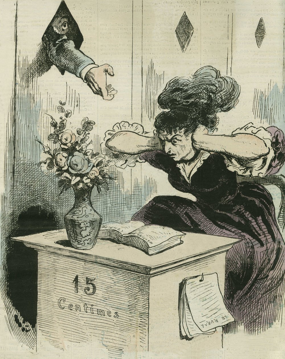 Aumento della tassa sulla carta per saldare il debito della guerra del 1870. in 