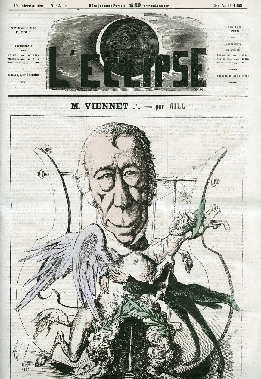Jean-Pons-Guillaume Viennet (1777-1868), poeta, drammaturgo e politico francese. Copertina in "L