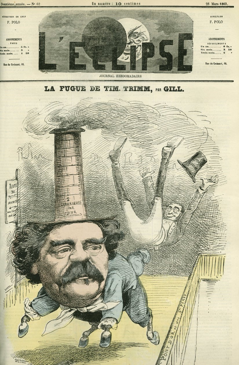 Leo Lespes detto Timothy Trim, giornalista francese. Copertina in "L