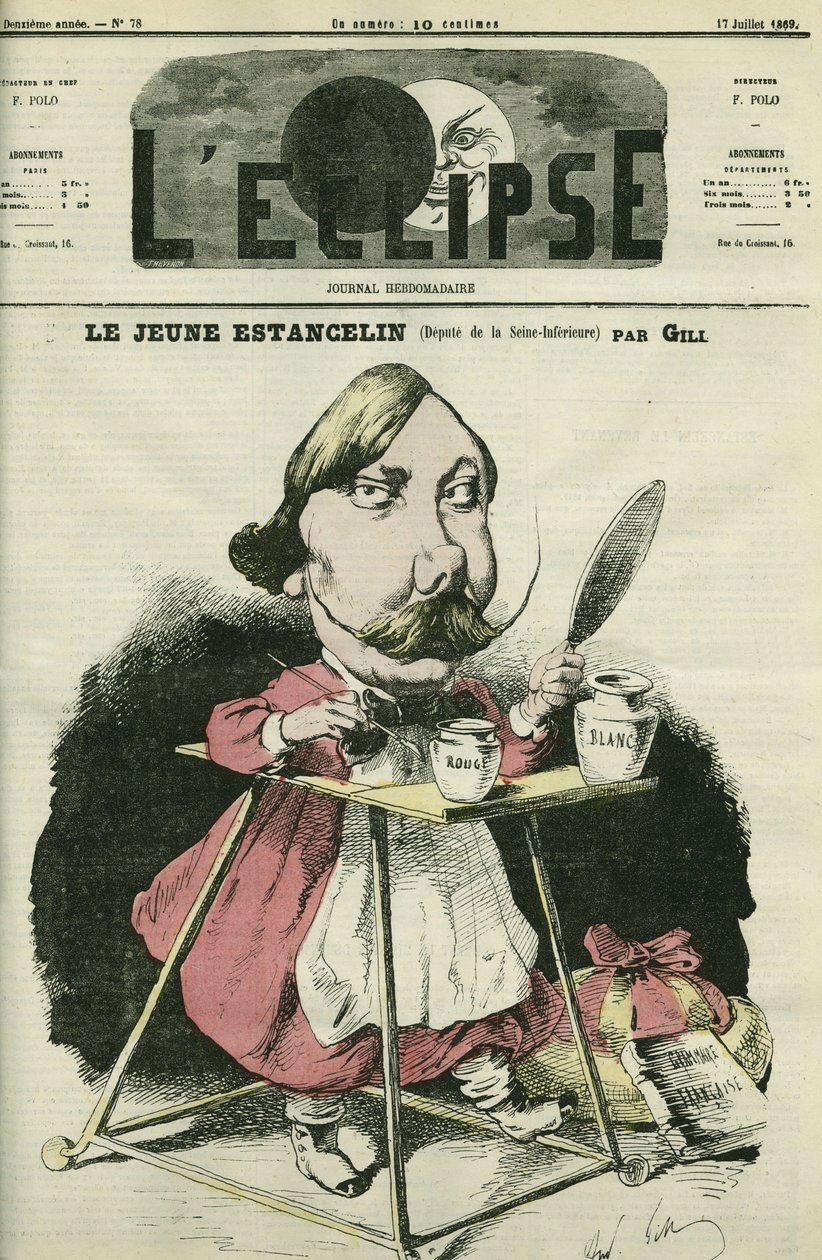 Louis-Charles-Alexandre Estancelin (1825-1906), generale e politico francese. Copertina in 