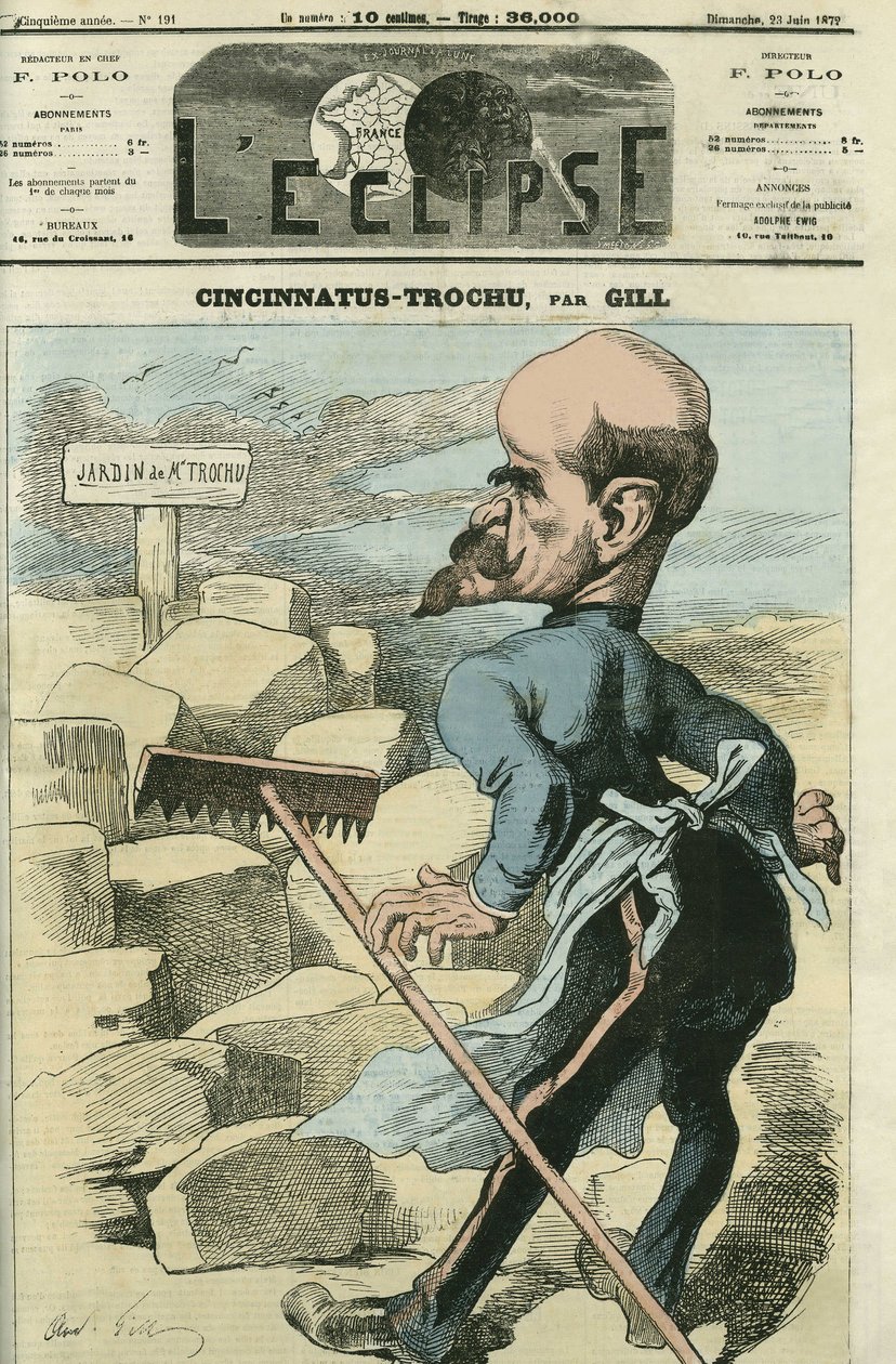 Louis-Jules Trochu, generale e politico francese. Copertina in 