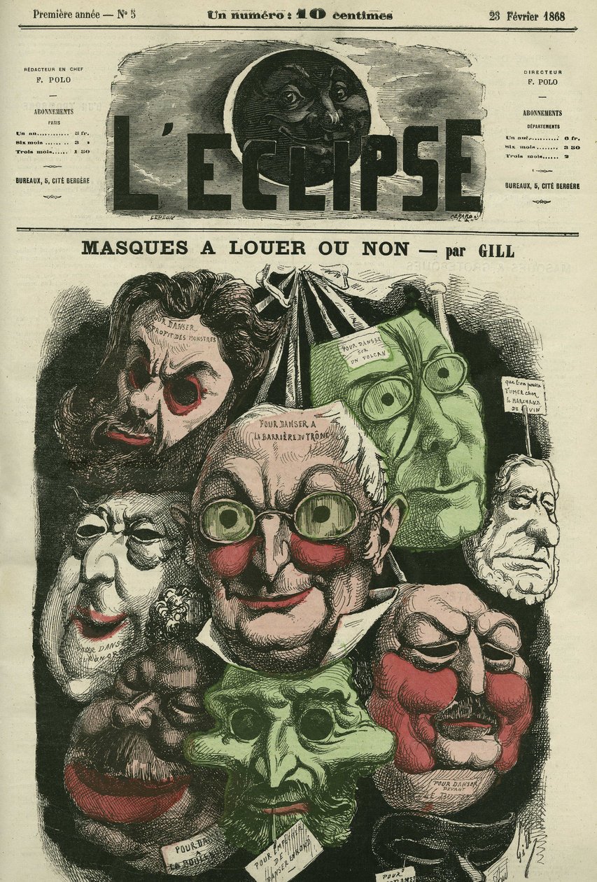 Maschere in affitto o non per carnevale. Copertina in "L