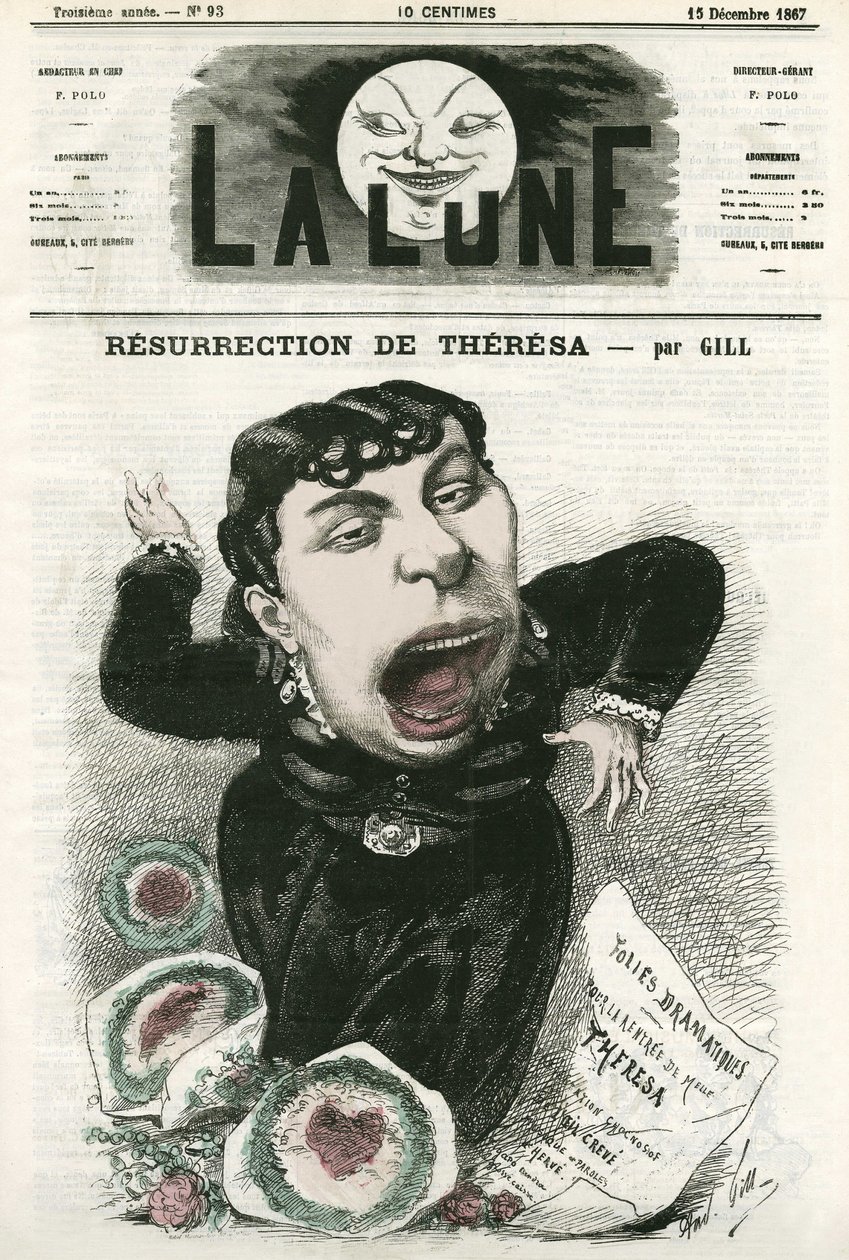 Ritratto di Emma Valladon detta Theresa, cantante d